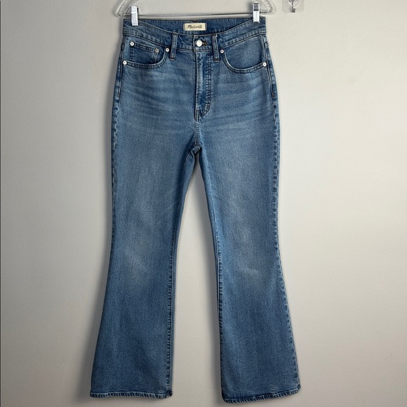 Madewell The Perfect Vintage Flare Jeans Size 27 Heritage Stretch Blue Denim - Picture 2 of 16